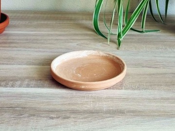 ГЛИНЯНАЯ ПОДСТАВКА для цветочных горшков ПЕСОК, 11 см