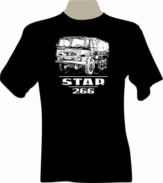 KOSZULKA T-shirt z nadrukiem truck STAR 266