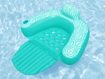 Матрас надувной пляжный шезлонг для бассейна для загара в воде 43719