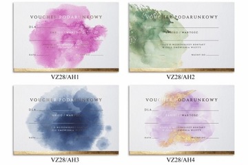 VOUCHERY PODARUNKOWE GOTOWE BON KARTA ZŁOTY HOTSTAMPING REALIZACJA48H 20szt