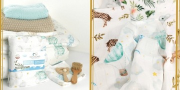 Подгузник бамбук 75x75 Layette должен иметь для воздушных шаров мальчика