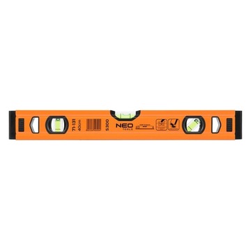 NEO POZIOMNICA ALUMINIOWA S 300, 3 LIBELLE, 40 CM