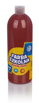 Farba szkolna Astra Plakatowa 1000 ml Brązowa