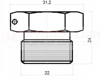 ЗАГЛУШКА ГИДРОЛИДЕРНОГО ШЛАНГА GZ M22x1,5