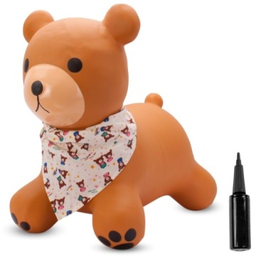 Стрибунець для дітей гумовий для стрибків з насосом на рочок бандана TEDDY