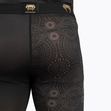 Мужские леггинсы Venum Santa Muerte Dark Side Spats черный/коричневый L