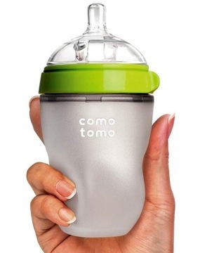 Comotomo Силиконовая бутылочка Антиколик 250мл 3мес+