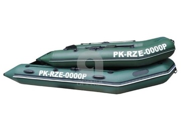 Регистрационные номера ПВХ для понтона + клей + шаблон