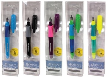 Перьевая ручка First Pen, микс с 6 картриджами