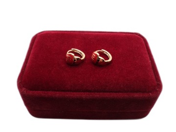 ДЕТСКИЕ ЗОЛОТЫЕ СЕРЬГИ, ХИРУРГИЧЕСКАЯ СТАЛЬ