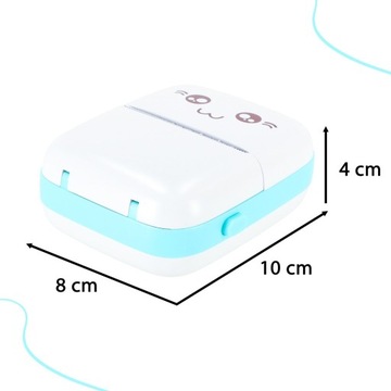 Мини термопринтер Blue Cat для фотографий Bluetooth Android iOS + рулон