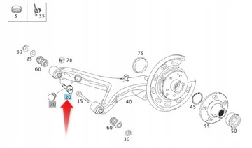 ВИНТ РЕГУЛИРОВКИ СХОДА СХОДА MERCEDES VITO W639 W447 A0029903220