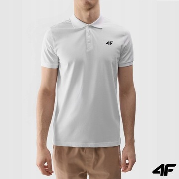 Koszulka Polo Męska 4F T-shirt Bawełniany Polówka Limitowana SS24