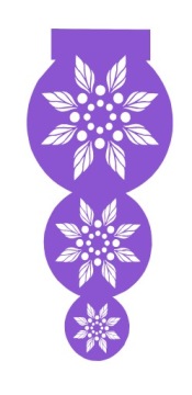 АЖУР современный декор КОЛЕСА МАНДАЛА, красный, БОЛЬШОЙ