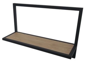 PÓŁKA ŚCIENNA W RAMIE LOFT INDUSTRIALNA ALU 100X40