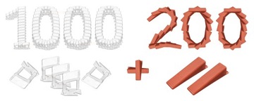 1000+200 SYSTEM POZIOMOWANIA PŁYTEK 2mm