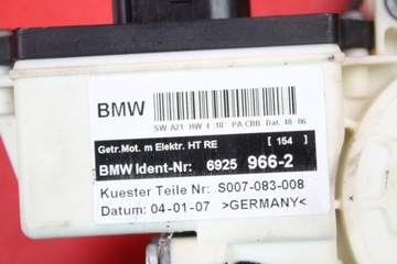 ZVEDÁK OKNO PRAVÝ ZADNÍ BMW X3 E83 07R