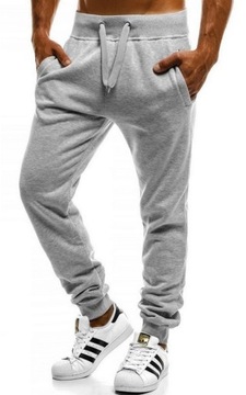 CIEPŁE DRESOWE MĘSKIE SPODNIE KLASYCZNE DRESY JOGGERY KOLORY