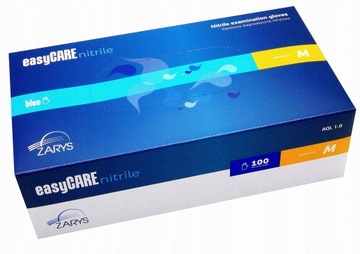 Rękawice Easycare nitrylowe r. M 100 sztuk Zarys