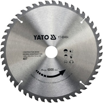 YATO YT-60484 PILA TARCZOWA DO DREWNA 250X48TX30MM