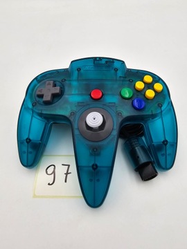КОНСОЛЬ NINTENDO 64, ЕВРОПЕЙСКАЯ ВЕРСИЯ, ПРОЗРАЧНАЯ СИНЯЯ + ОРИГИНАЛЬНЫЕ АКСЕССУАРЫ