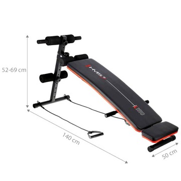 НАКЛОННАЯ СКАМЬЯ ДЛЯ АБСТРАКТНЫХ УПРАЖНЕНИЙ ДЛЯ МЫШЦ HMS L1110