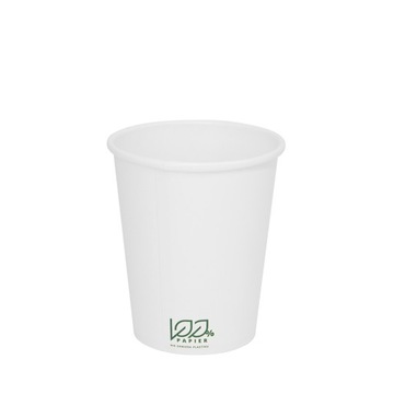 Kubek jednościankowy 100%PAPIER biały 200ml | ø80mm, 50szt