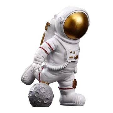 Astronauta Figurka Model Statuetki Złota 9.5x