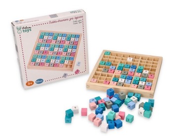 Adam Toys Matematyczna gra dzieci Sudoku drewniane