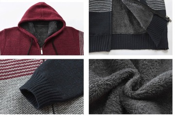 SWETER MĘSKI ROZPINANY NA ZAMEK Ciepły Sweter
