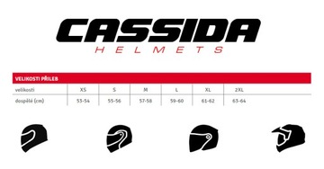 ШЛЕМЫ CASSIDA ЧЕРНЫЕ СТЕКЛА БЕСПЛАТНО CASSIDA 3.0 M