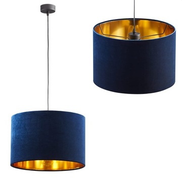 TK Lighting Lampa wisząca sufitowa z kloszem na E27 TERCINO niebieski 6172