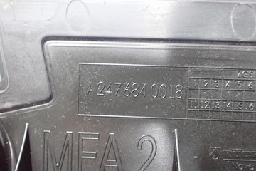 DESKA KRYT POD NÁRAZNÍK ZADNÍ A2476840018 MERCEDES CLA II W118 21R