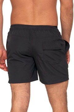 SPODENKI SZORTY MĘSKIE KĄPIELOWE GŁADKIE KĄPIELÓWKI MODNE CZARNE MORAJ XXL