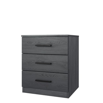 STOLIK NOCNY / SZAFKA NOCNA GALAX 24CBEA22 dąb carbon 3 szuflady