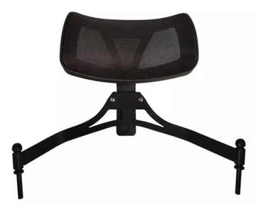 Krzesło do wizażu | makijażu | składane | CZARNE Z ZAGŁÓWKIEM