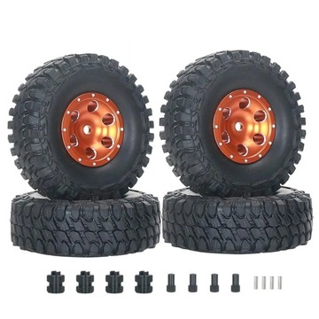 Metalowe koła/opony/adaptery błoto opony do 1/24 gąsienica RC oś samochodu
