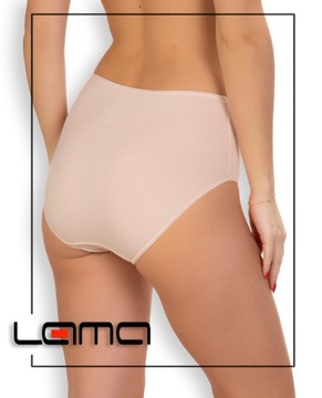LAMA 400 MD ЖЕНСКИЕ ТРУСЫ МИДИ, 2 шт., белый/бежевый, 3XL
