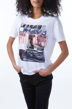EMPORIO ARMANI stylowy damski t-shirt koszulka S