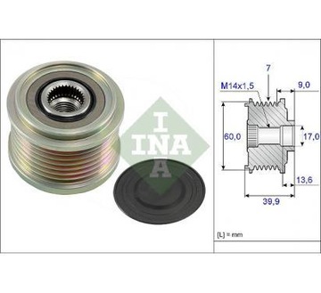 ШКИВ ГЕНЕРАТОРА INA MINI ONE D 1.4D