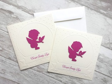 Приглашения на крещение АНГЕЛ Персонализация