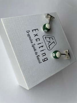 Topowe spinki do mankietów EXC Flaga Polski w Etui na prezent