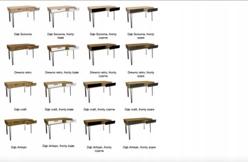 Toaletka, GLAMOUR 80x40 loft, różowe złote nogi