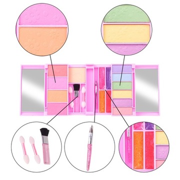 НАБОР ДЛЯ МАКИЯЖА УКРАШЕНИЯ НОГТЕЙ КОСМЕТИКА ТЕНИ ЛАКИ ДЛЯ ДЕТЕЙ