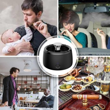 УМНАЯ БЕЗДЫМНАЯ ПЕПЕЛЬНИЦА ДЛЯ ДОМА АВТОМОБИЛЯ С АРОМАТЕРАПИЕЙ USB-C