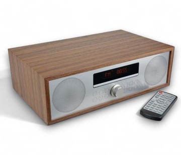 WIEŻA ODTWARZACZ CD USB Bluetooth RADIO DOMOWE MINIWIEŻA MP3 RETRO