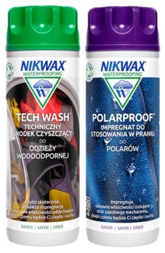 Nikwax Tech Wash 300 ml + Polar Proof 300 ml ZESTAW do prania i impregnacji