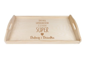 Деревянный ПОДНОС с гравировкой 