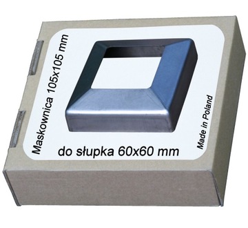 Maskownica stalowa 100x100 do słupka 60x60 mm