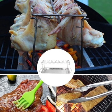 ВЫСОКИЙ ДЕРЖАТЕЛЬ ДЛЯ КУРИЦЫ, ПОДСТАВКА ДЛЯ ГРИЛЯ НА 14 ВЫПУСКОВ